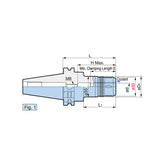 New Hi-POWER Milling Chuck Clamping diameter: ø12 [HMC12J Type - Big-tools Industrial Supply Tools for Metal Cutting
